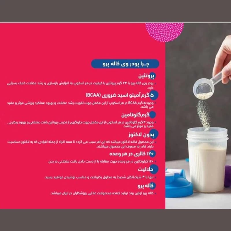 مکمل پروتئین وی کاله پرو شکلاتی و کوکی 1800 گرمی — تصویر ۳