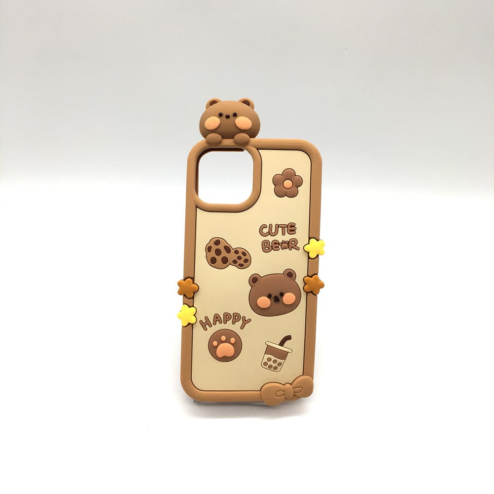 قاب آیفون 13 عروسک برجسته cookie bear (کد113) — تصویر ۳