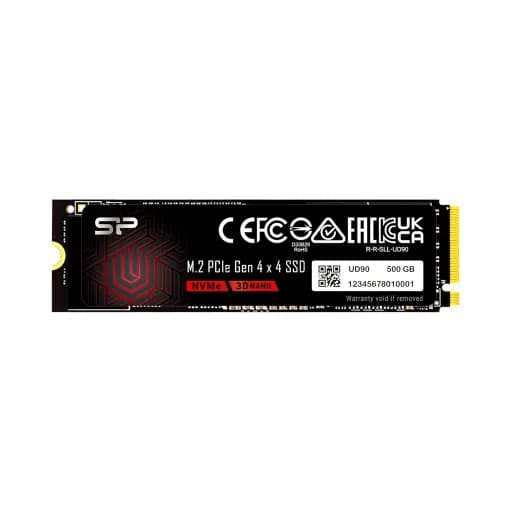 حافظه اس اس دی اینترنال 500 گیگابایت سیلیکون پاور مدل Silicon Power M.2 UD90 Int با گارانتی 60 ماهه شرکتی