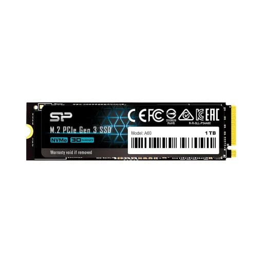 حافظه اس اس دی اینترنال 1 ترابایت سیلیکون پاور مدل Silicon Power M.2 A60 Int با گارانتی 60 ماهه شرکتی