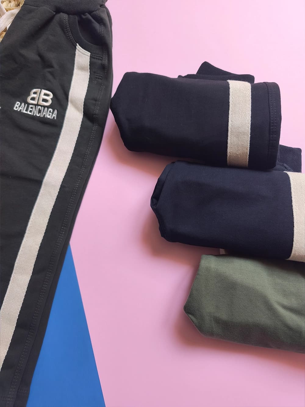 شلوار اسلش نیم بگ طرح Balenciaga دخترانه پسرانه — تصویر ۷