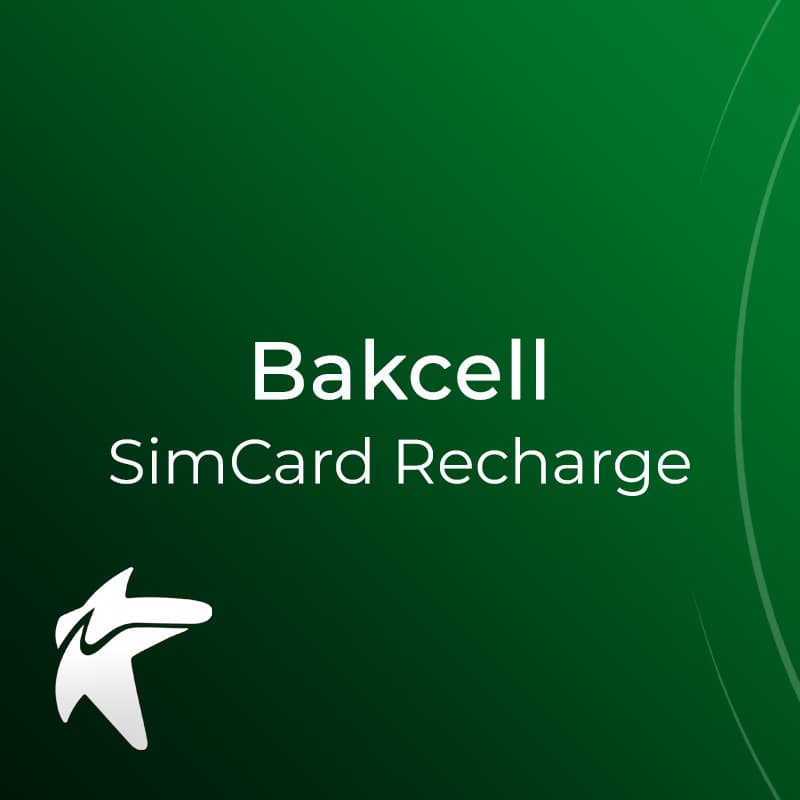 شارژ سیم کارت bakcell آذربایجان