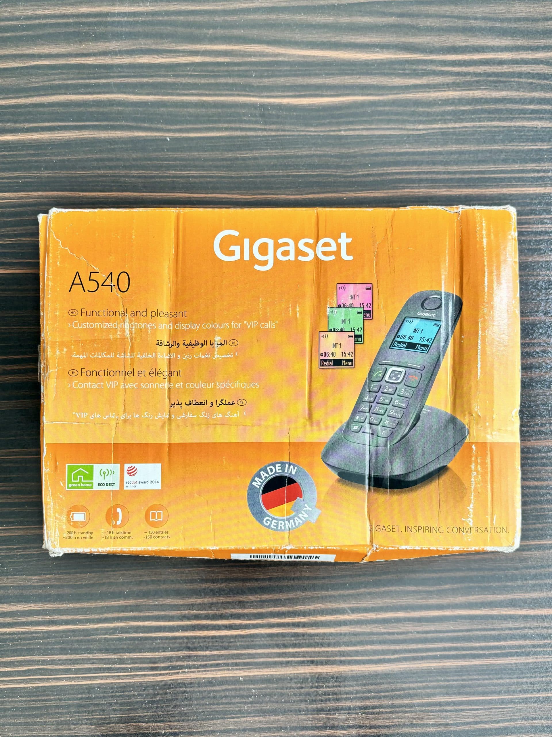 گوشی تلفن بی سیم گیگاست مدل A540 ( کالای نمایشگاهی ) — تصویر ۳