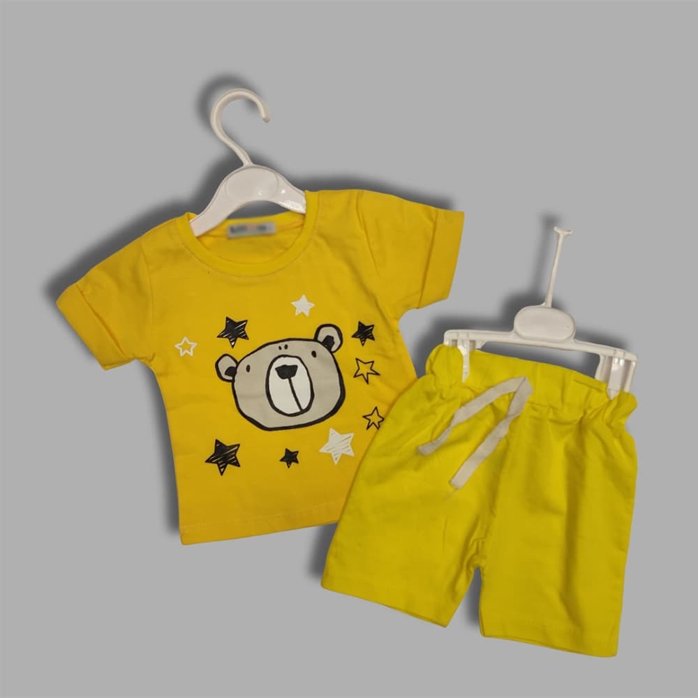 تیشرت شلوارک نقلی دخترانه و پسرانه طرح Star Bear