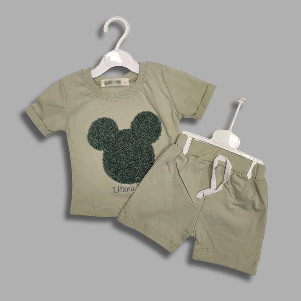 تیشرت شلوارک نقلی دخترانه و پسرانه طرح LiLi Mouse — تصویر ۳