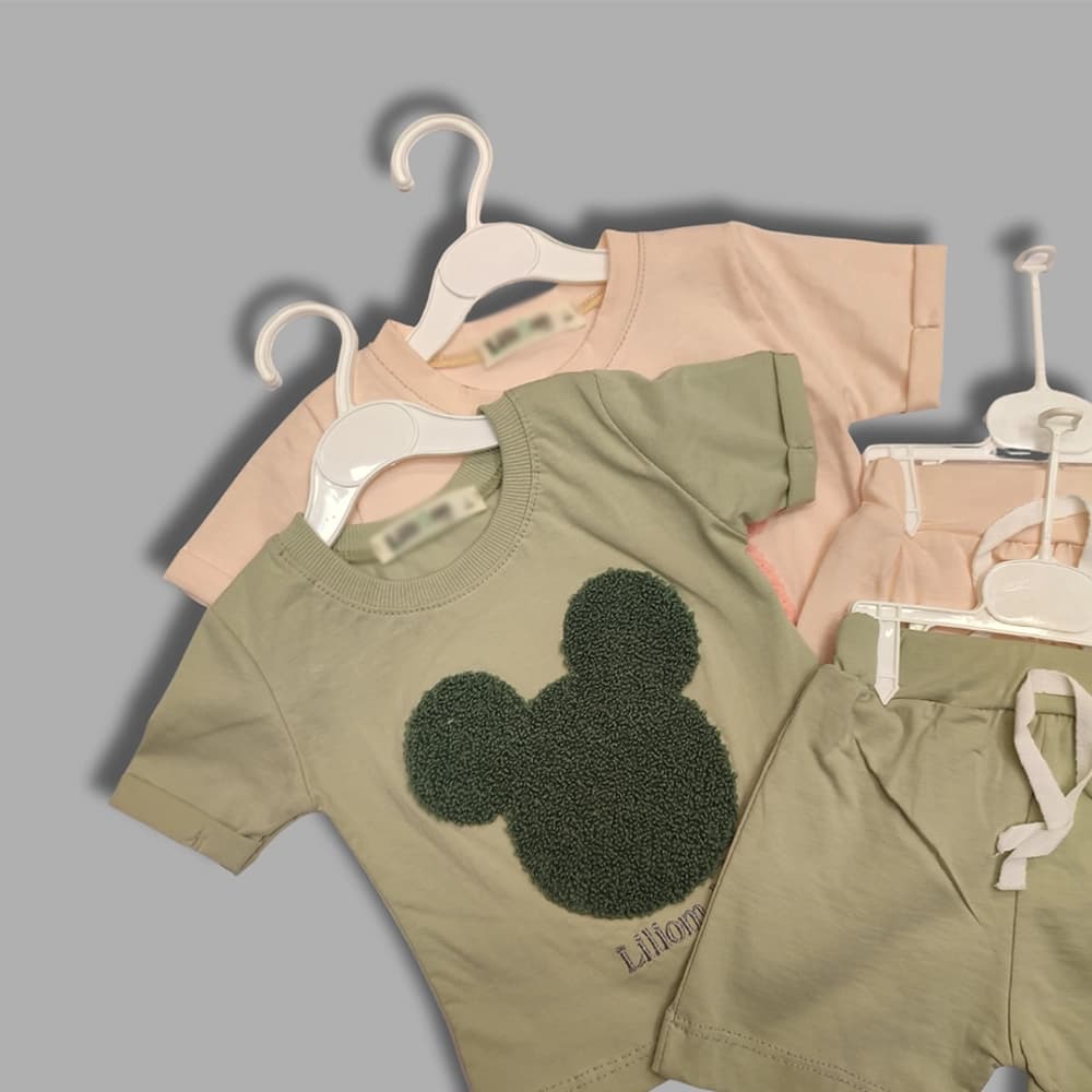 تیشرت شلوارک نقلی دخترانه و پسرانه طرح LiLi Mouse — تصویر ۶