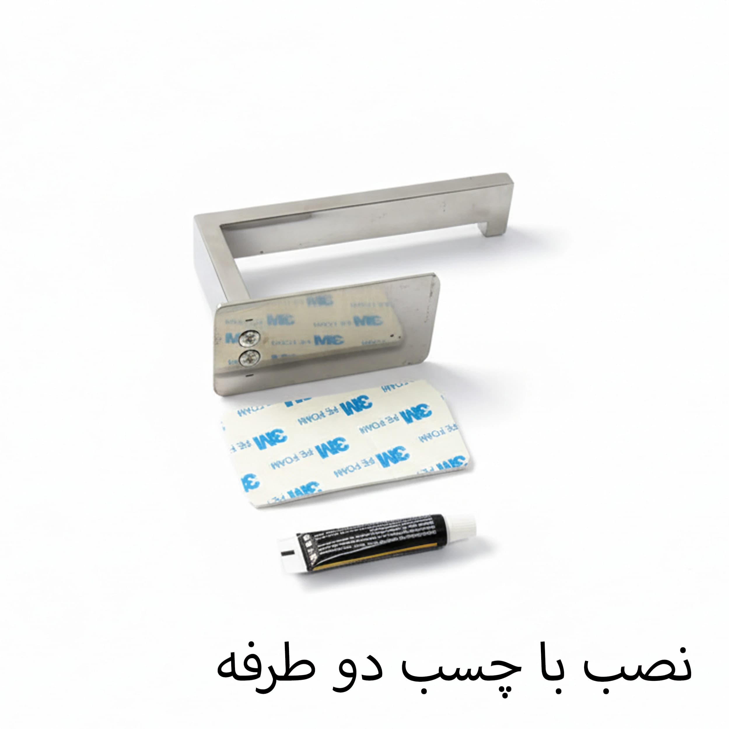 پایه رول دستمال کاغذی دلفین مدل چسبی رول کوتاه کد Or-k — تصویر ۲