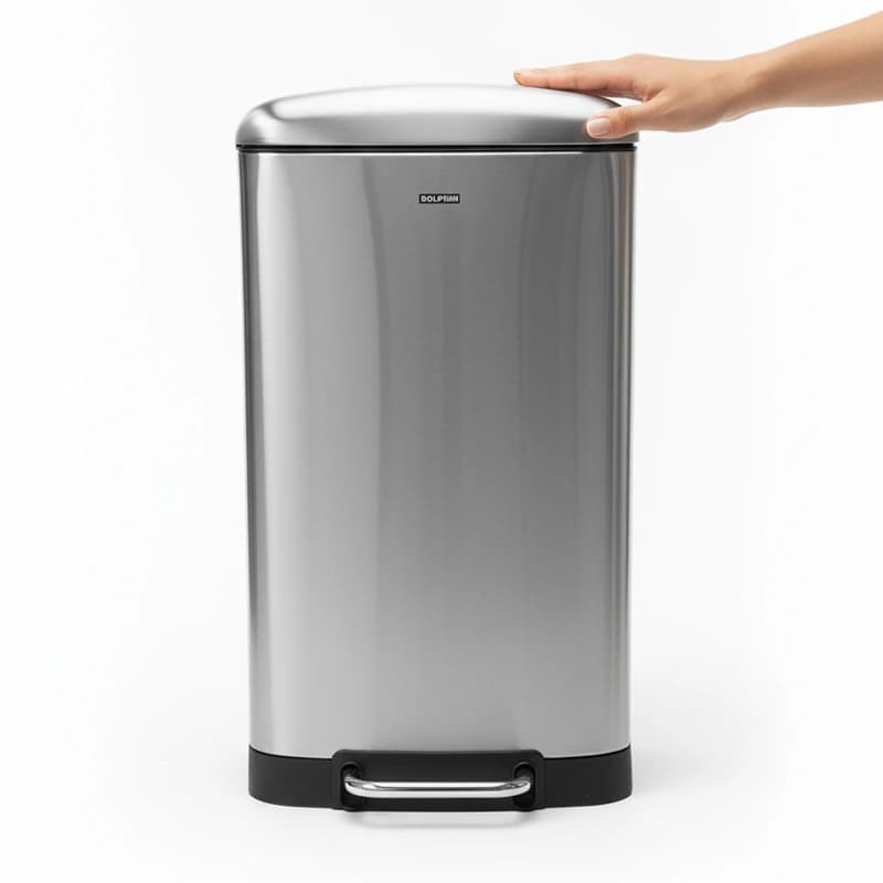 سطل زباله پدالی دلفین مدل ss-L40-3040 گنجایش 40 لیتر — تصویر ۸