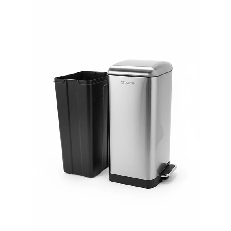 سطل زباله پدالی دلفین مدل ss-L40-3040 گنجایش 40 لیتر — تصویر ۴