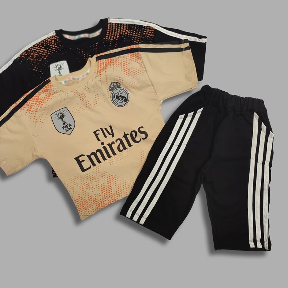تیشرت شلوارک کیت رئال مادرید امباپه Mbappé Emirates