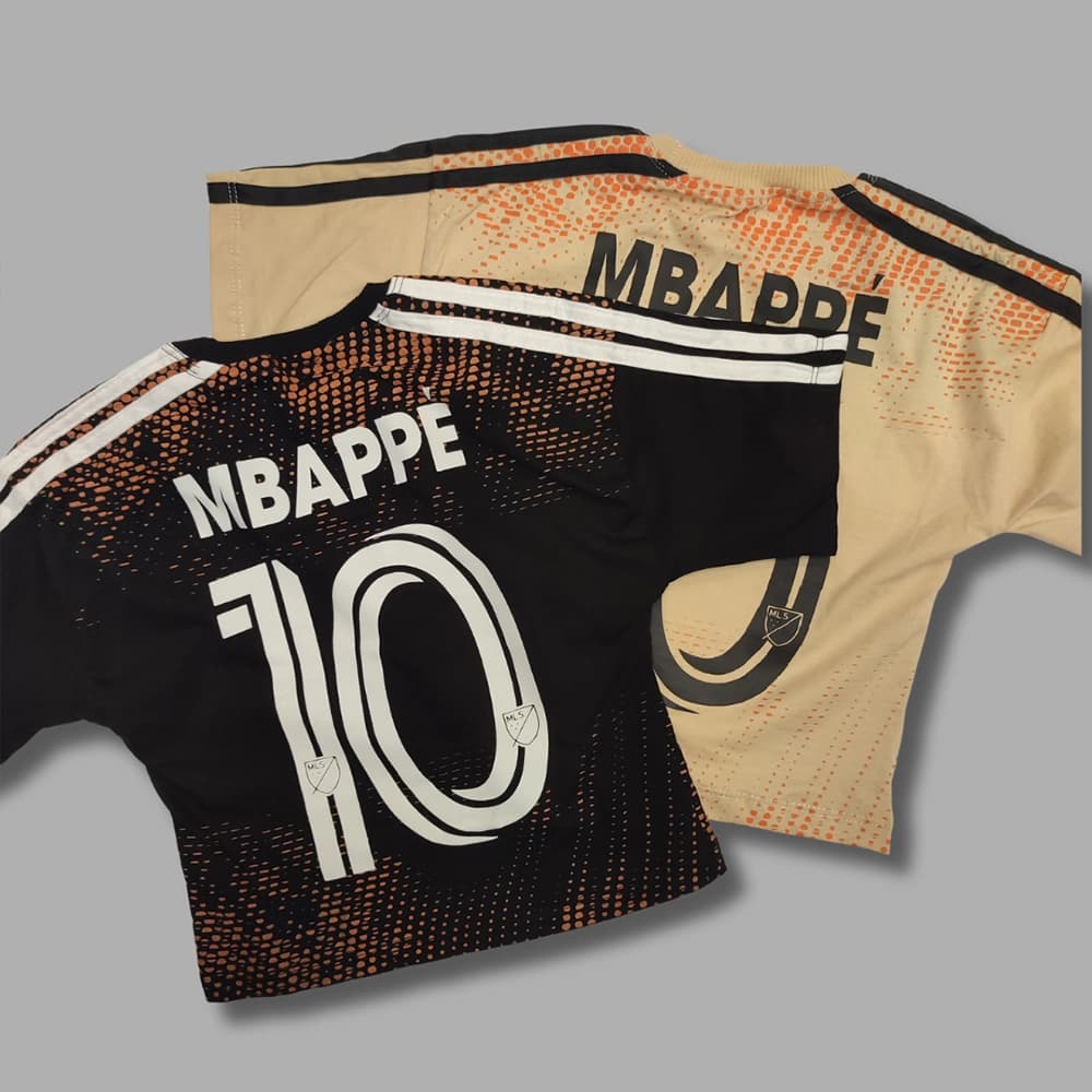 تیشرت شلوارک کیت رئال مادرید امباپه Mbappé Emirates — تصویر ۲