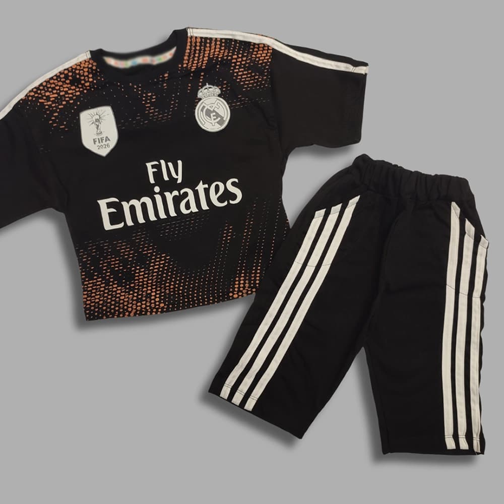 تیشرت شلوارک کیت رئال مادرید امباپه Mbappé Emirates — تصویر ۶