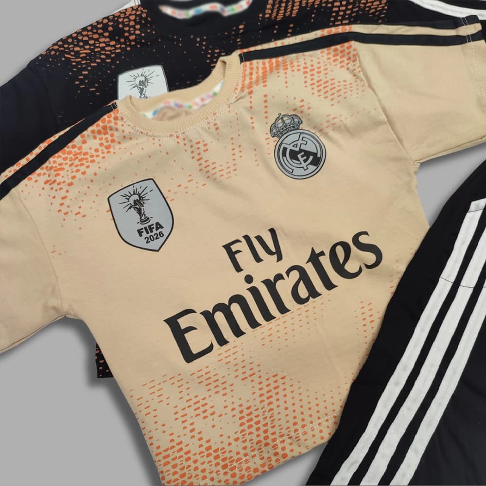 تیشرت شلوارک کیت رئال مادرید امباپه Mbappé Emirates — تصویر ۵