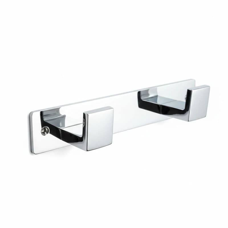آویز لباس دلفین مدل دو شاخه مستطیلی چسبی کد Org-2 | کروم | گارانتی اصالت و سلامت فیزیکی کالا