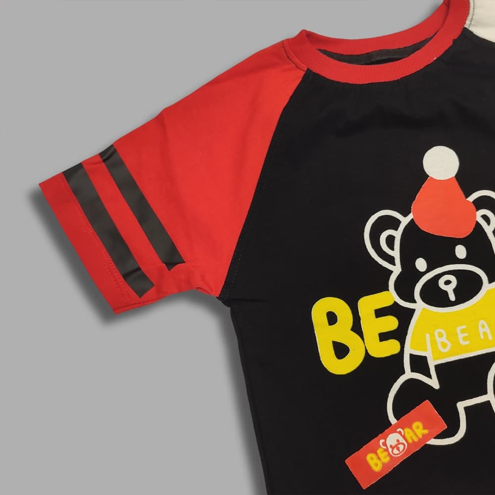تیشرت شلوارک جین دخترانه پسرانه طرح Bear TED — تصویر ۶