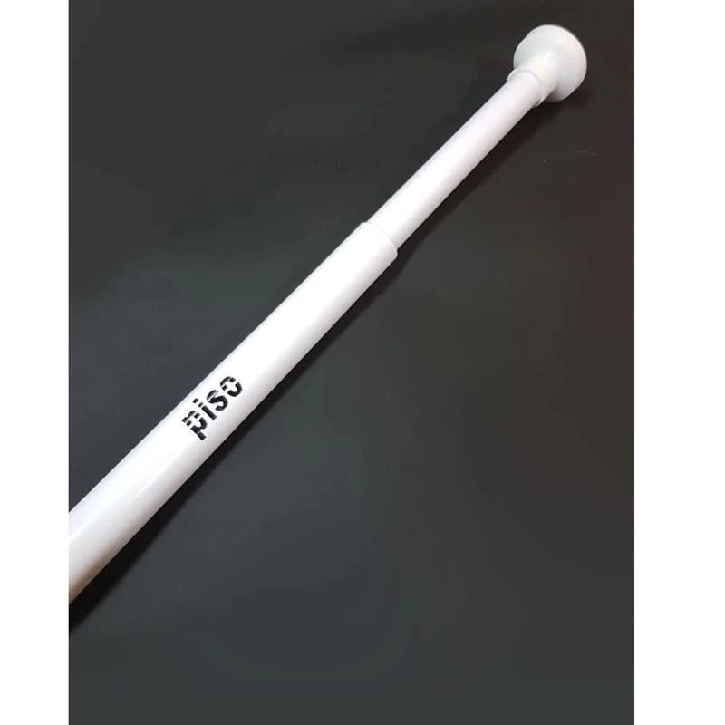 میله پرده پیسو سایز 70-110 CM سفید | آلومینیوم — تصویر ۳
