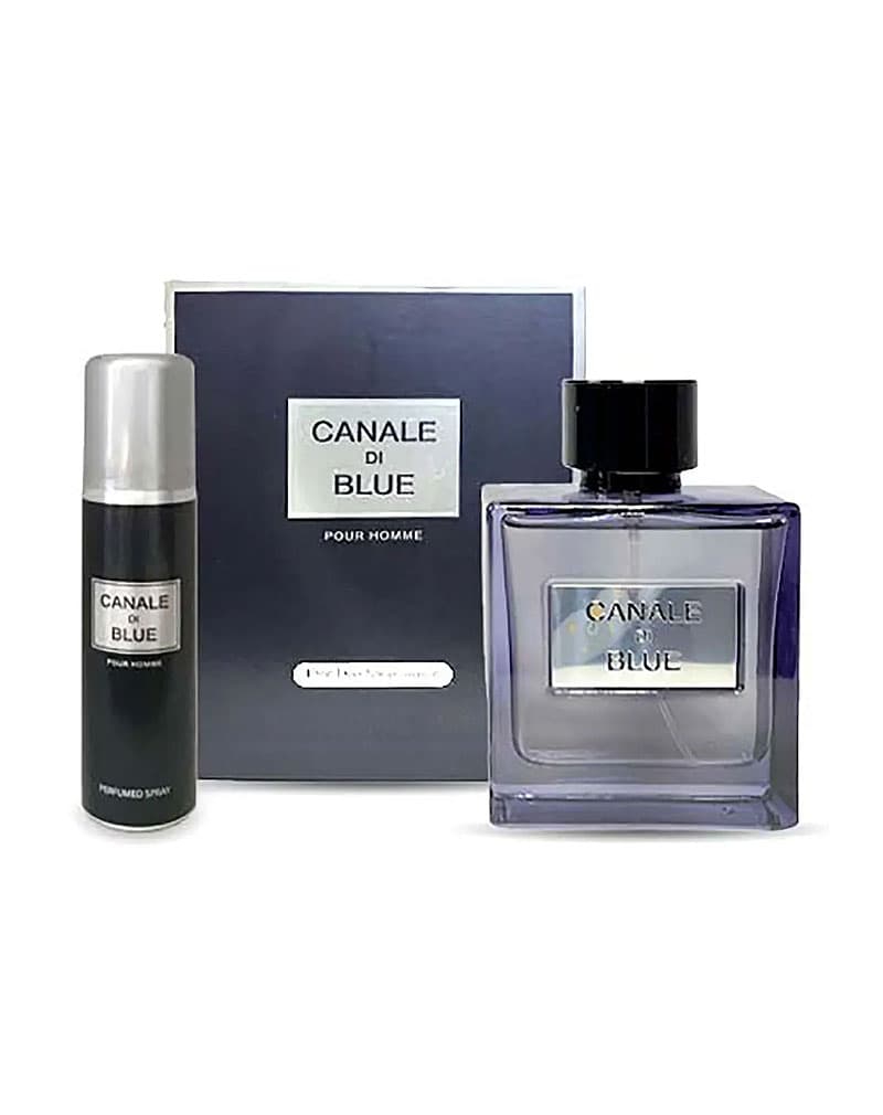 ادکلن مردانه فرگرانس ورد Canale Di Blue همراه با اسپری مشابه بلوچنل