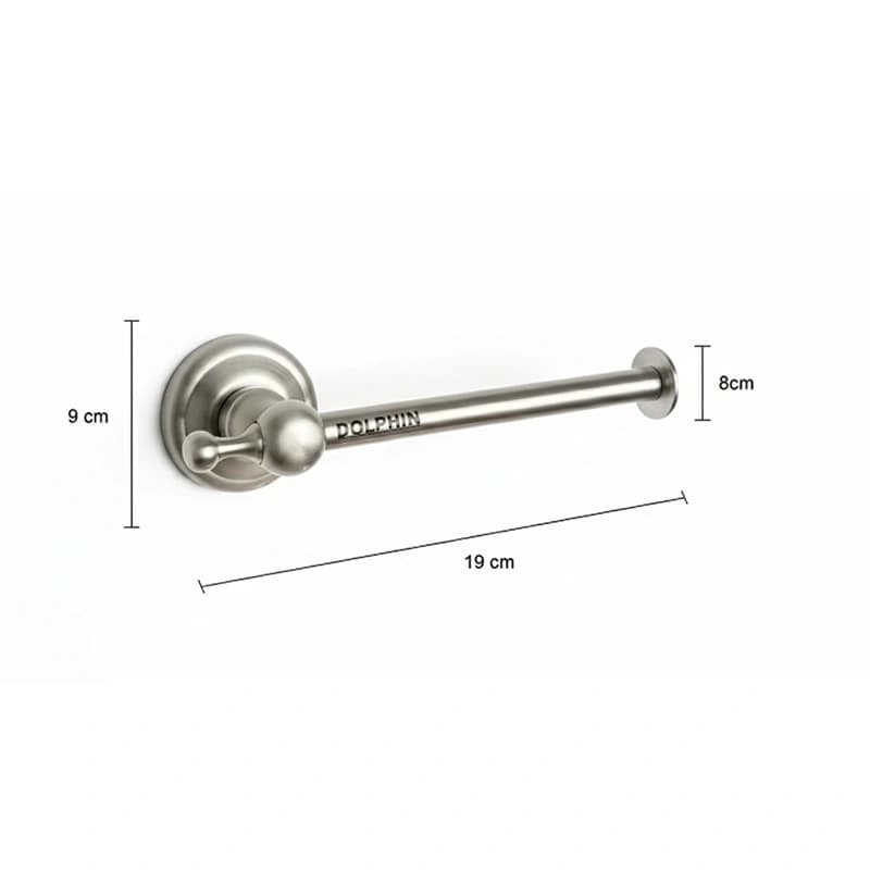 پایه رول دستمال کاغذی دلفین مدل رول کوتاه کد SS-k-3230 | کروم مات | گارانتی اصالت و سلامت فیزیکی کالا — تصویر ۲