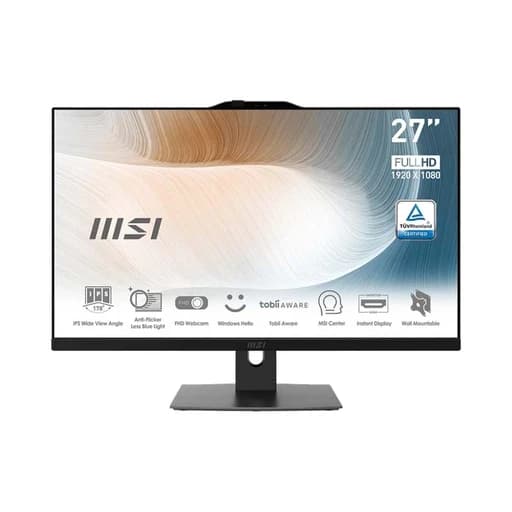کامپیوتر همه کاره 27 اینچی ام اس آی مدل AIO MSI MODERN AM272P 1M/CORE 5 120U/16GB DDR5 4800MHZ/1TB M2 PCIE با گارانتی 18 ماهه شرکتی