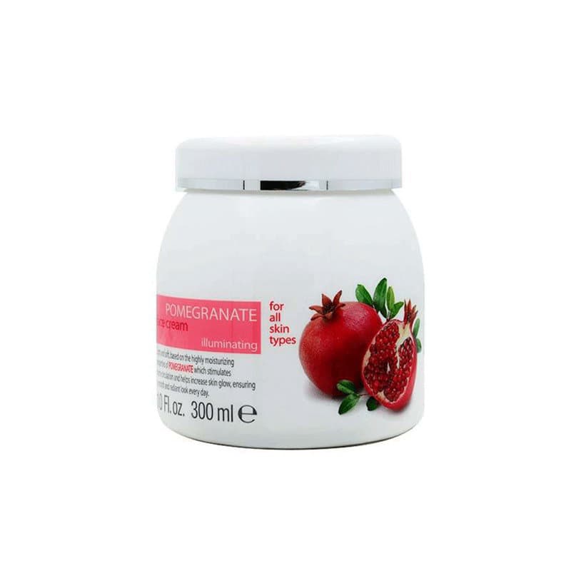 کرم آبرسان Cliven Pomegranate Juice Face Cream (انار) حجم 300 میلی لیتر
