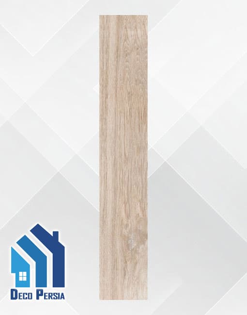 کاشی خاک‌سفید فخار 120×20 طرح پارکت کالکشن ساج نچرال مات