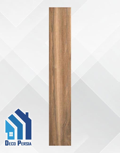 کاشی خاکسفید فخار 120×20 طرح پارکت کالکشن جینوس قهوه ای مات