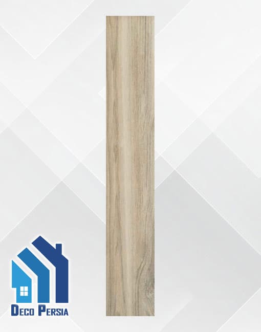 کاشی خاک‌سفید فخار 120×20 طرح پارکت کالکشن جینوس طوسی مات