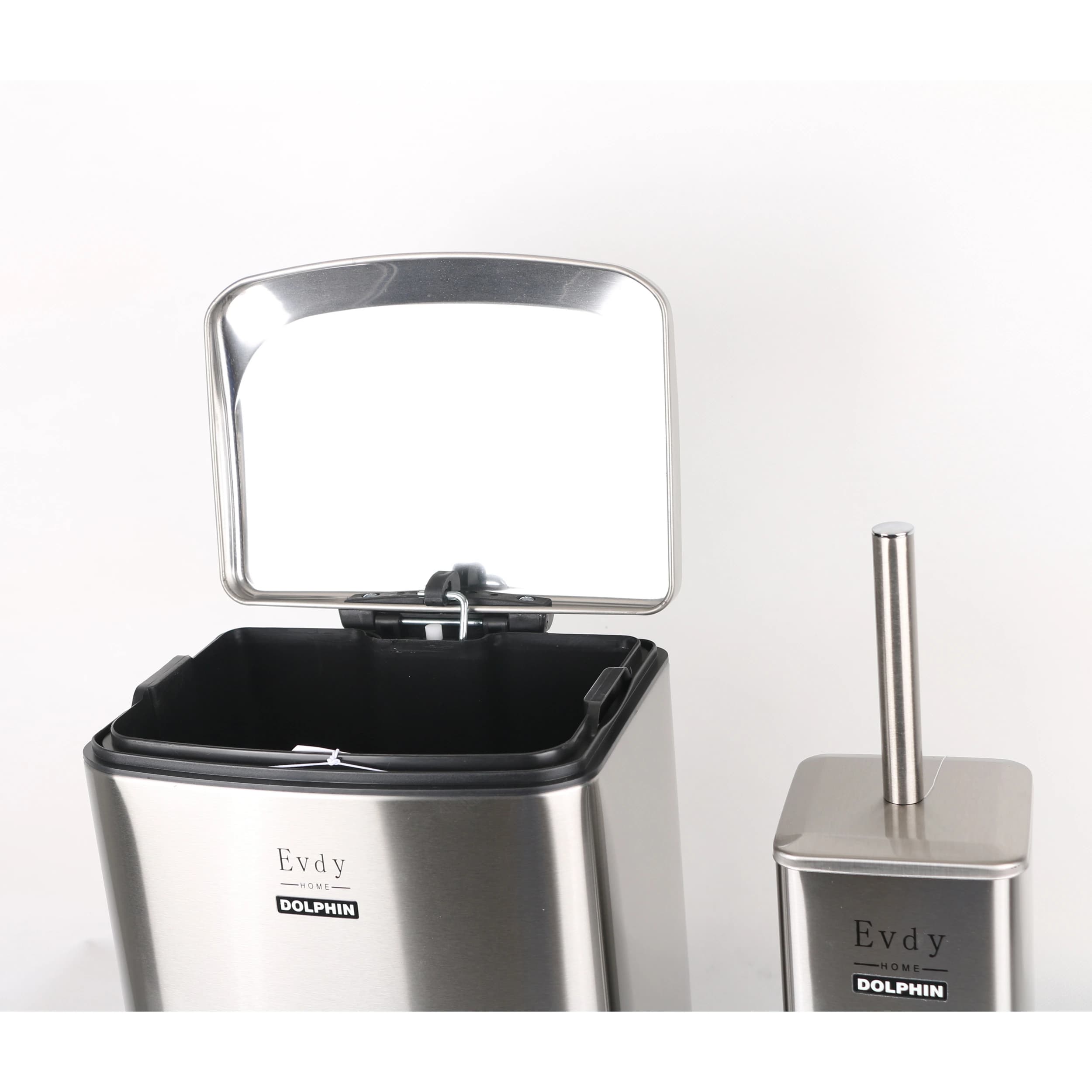 ست سطل و فرچه دلفین مدل Evd-226-6lt-ss | کروم مات | گارانتی اصالت و سلامت فیزیکی کالا — تصویر ۴