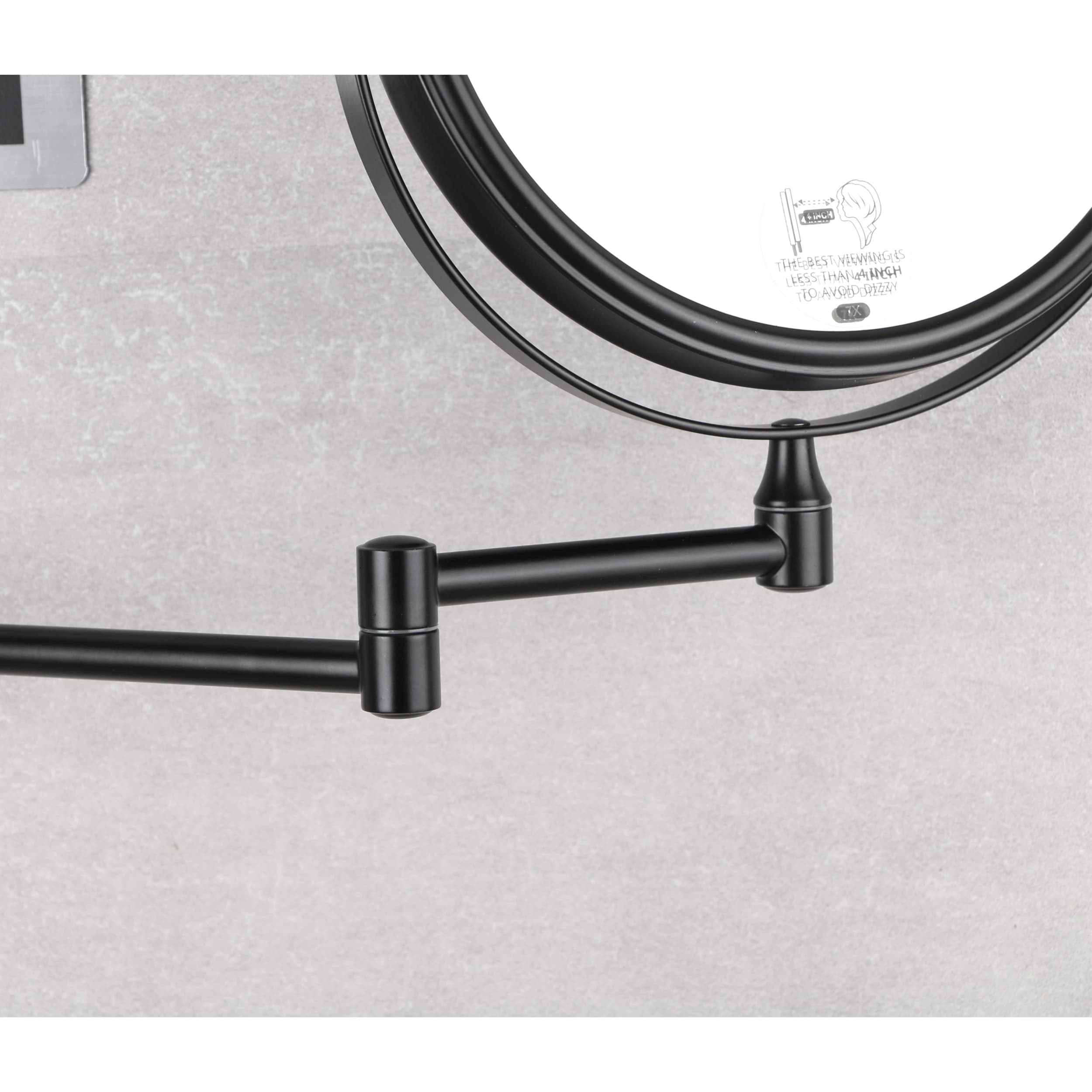 آینه آرایشی دلفین مدل Mkp-004-bl | مشکی | گارانتی اصالت و سلامت فیزیکی کالا — تصویر ۳