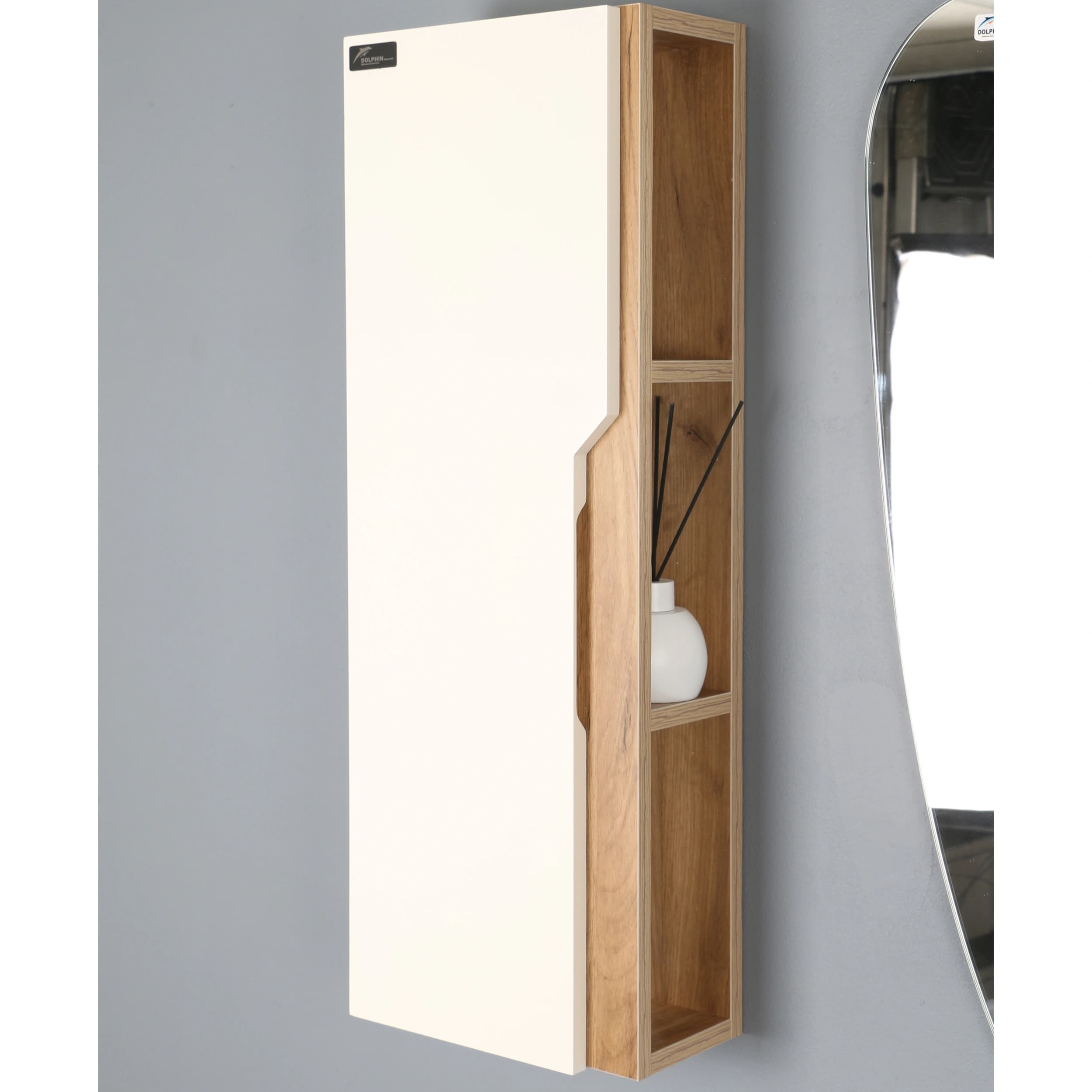 ست کابینت و روشویی دلفین مدل R24-gr به همراه آینه و باکس — تصویر ۸