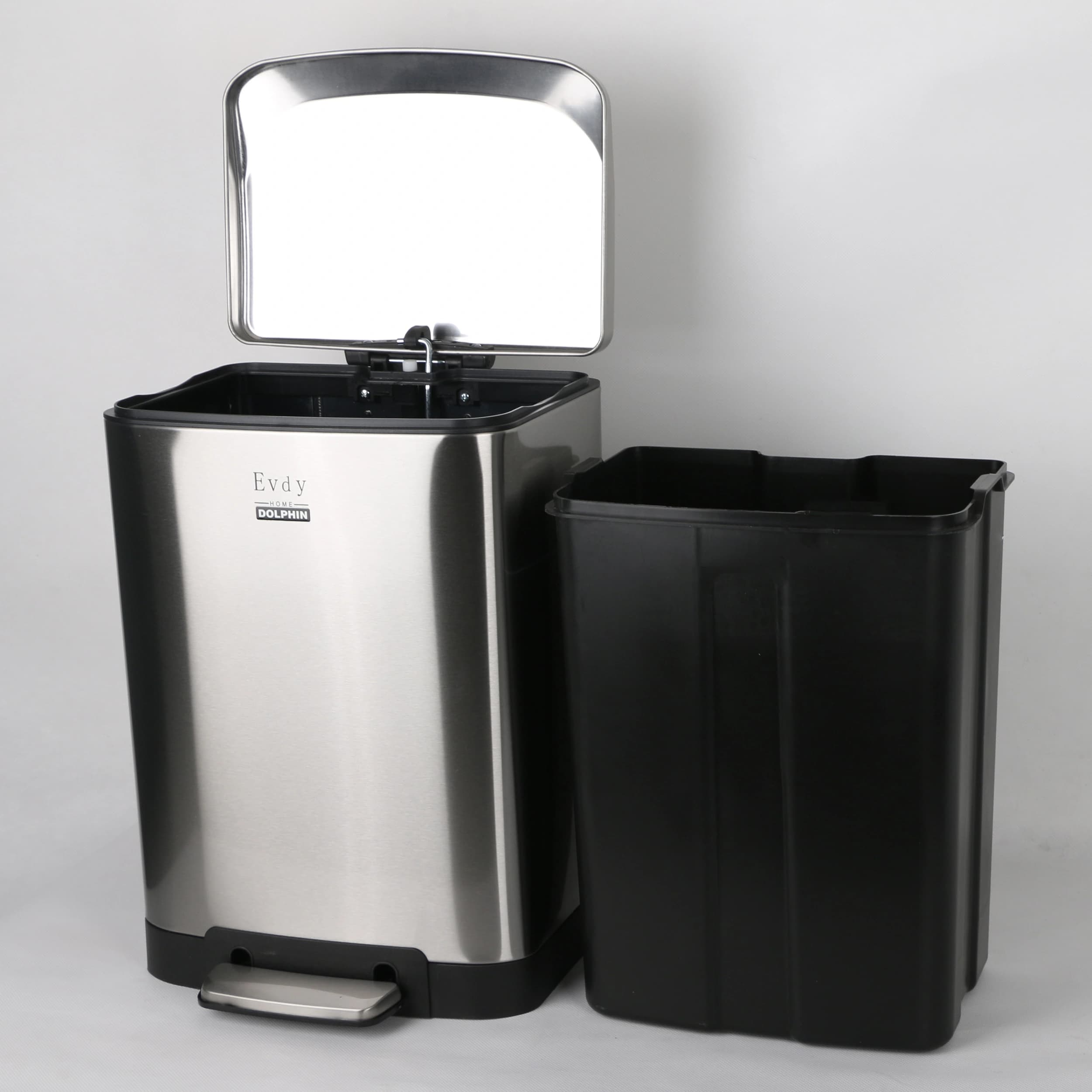 سطل زباله پدالی دلفین کد Ev-232-12litr گنجایش 12 لیتر — تصویر ۶