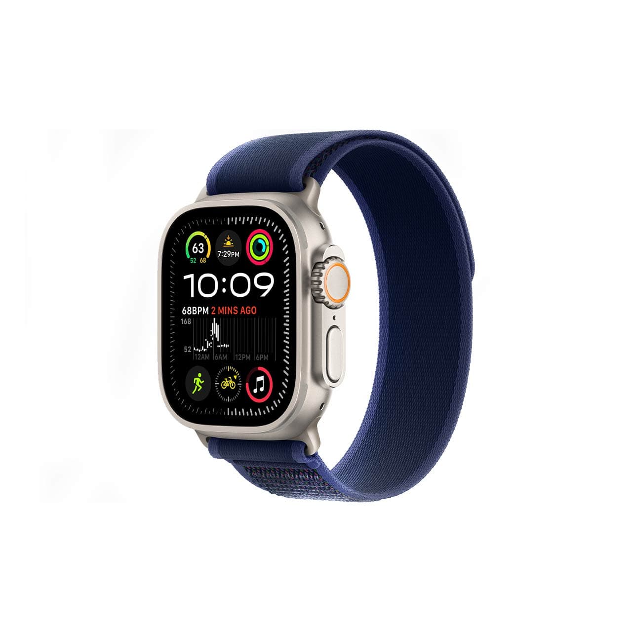 ساعت هوشمند اپل واچ Ultra 2 مدل Natural Ti Blue Trail Loop – 49MM MX4L3FD/A – آبی شرکتی — تصویر ۲
