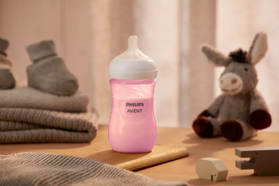 شیشه شیر نچرال ۲۶۰ میلی لیتر فیلیپس اونت PHILIPS AVENT سری Response – صورتی — تصویر ۴