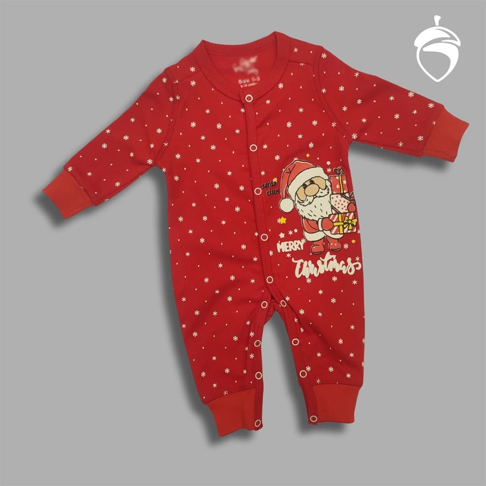 رامپر زیر دکمه نوزادی پسرانه و دخترانه Christmas