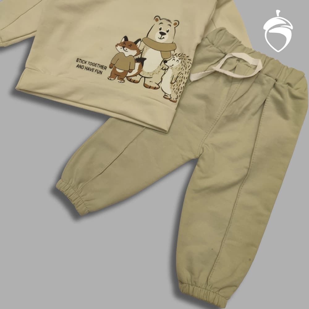 بلوز شلوار پسرانه دخترانه نقلی fox a bear — تصویر ۳