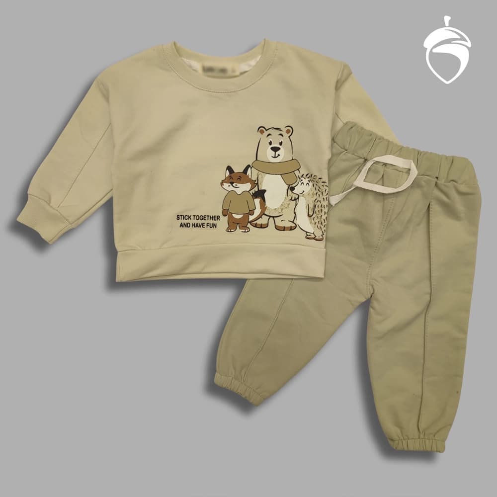 بلوز شلوار پسرانه دخترانه نقلی fox a bear — تصویر ۶