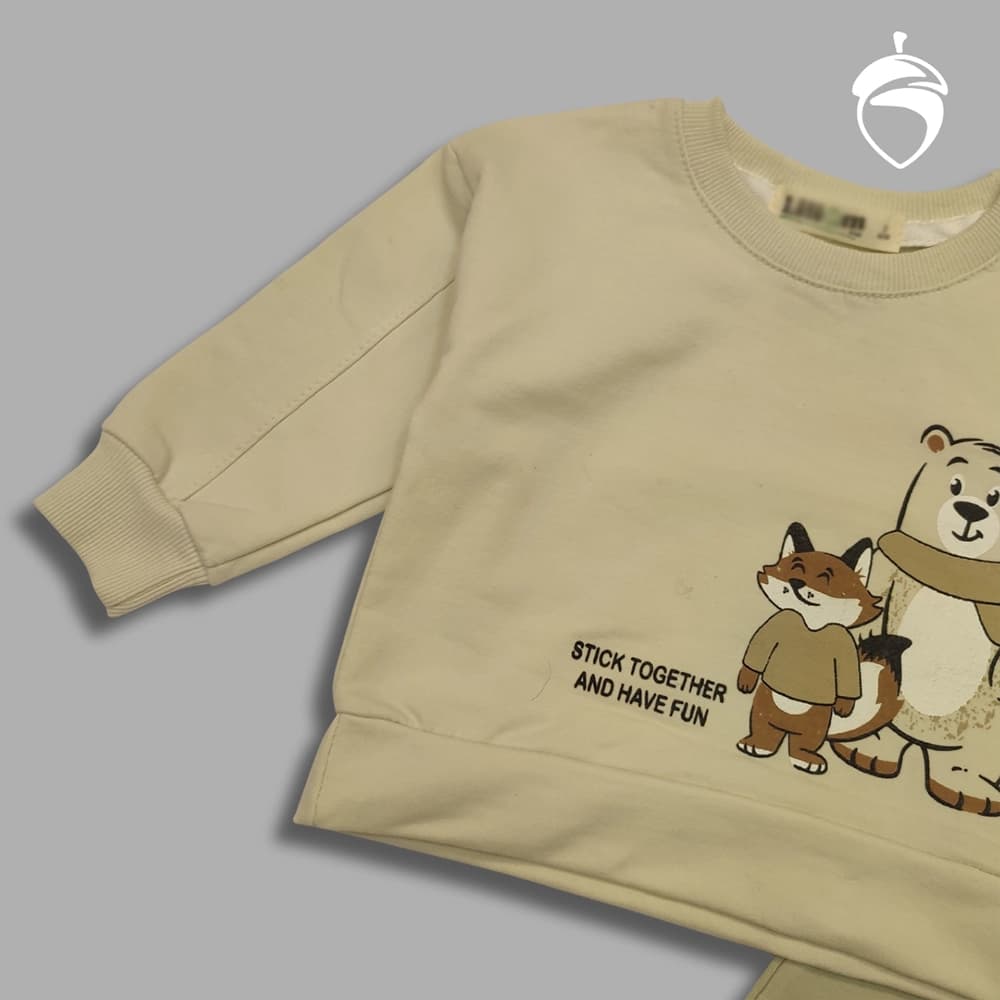 بلوز شلوار پسرانه دخترانه نقلی fox a bear — تصویر ۷