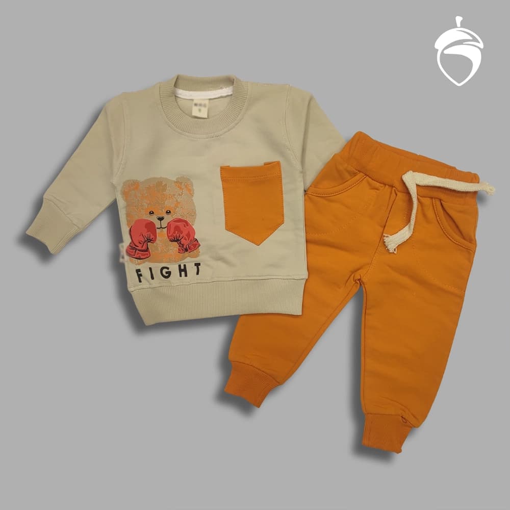 بلوز شلوار پسرانه دخترانه نقلی Orange bear