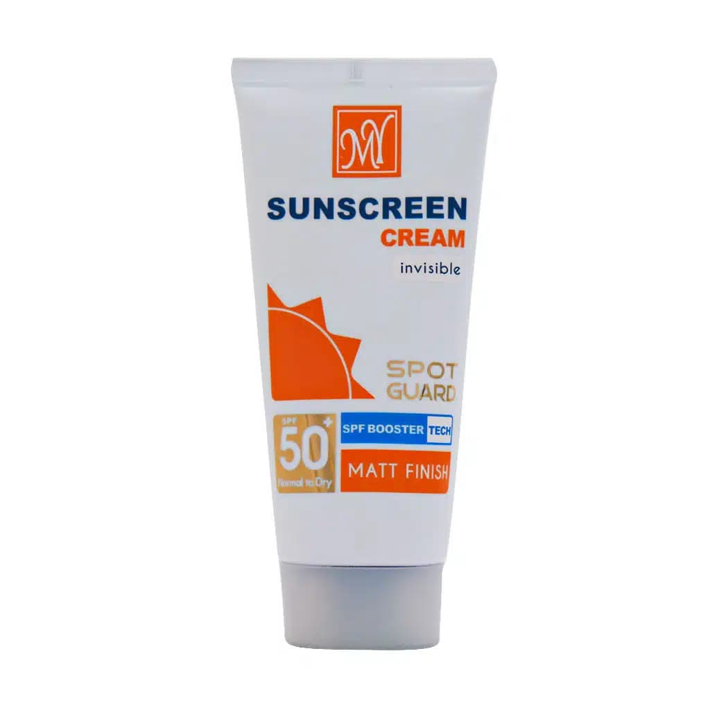 کرم ضد آفتاب ضد لک بی رنگ مای انواع پوست نرمال تا خشک اسپات گارد Spf 50 — تصویر ۲