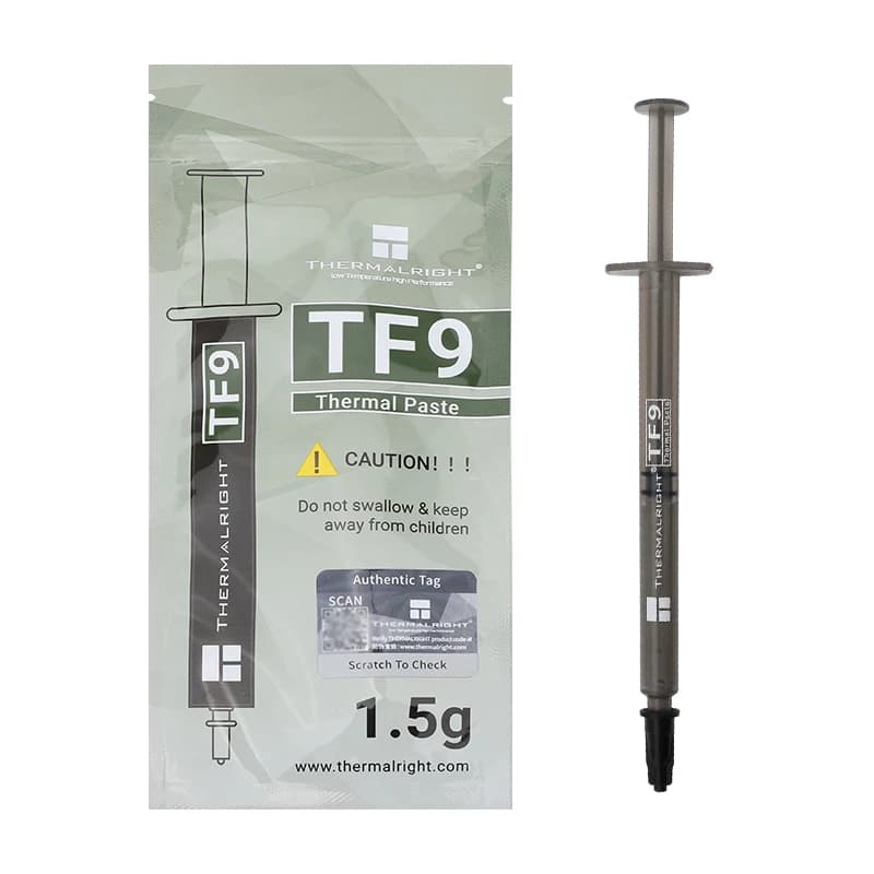 خمیر سیلیکون ترمالرایت TF9 وزن 1.5 گرمی — تصویر ۳