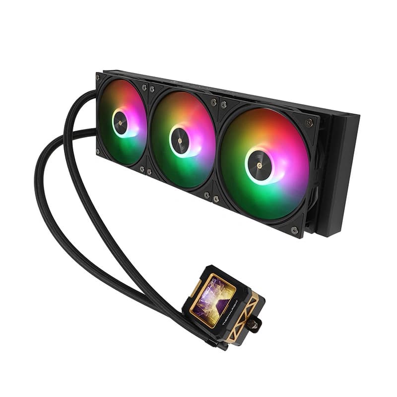 خنک کننده مایع ترمالرایت Frozen Warframe 360 ARGB با نمایشگر LCD و نورپردازی ARGB — تصویر ۳