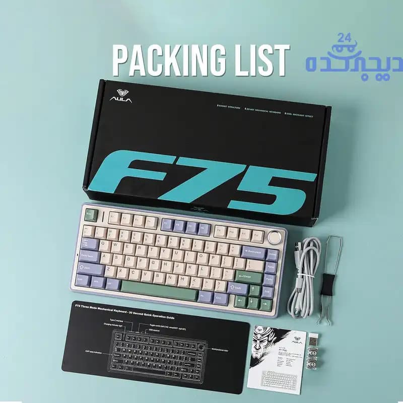 کیبورد سیمی AULA F75 — تصویر ۴
