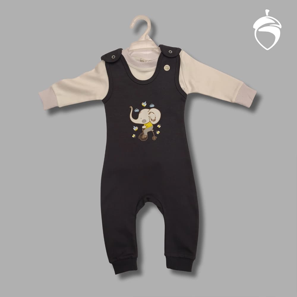 سرهمی دوتیکه نوزادی مدل BABY — تصویر ۲