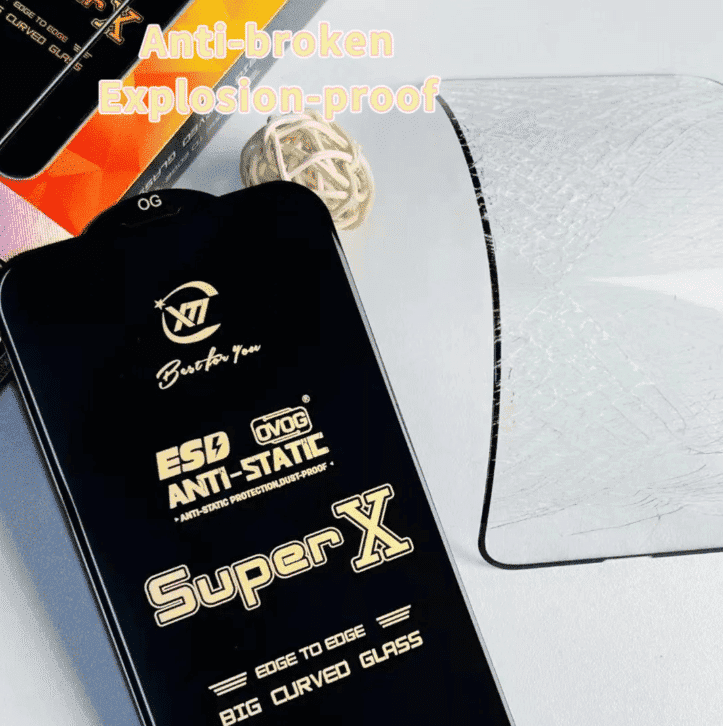 گلس گوشی سامسونگ A12 / A02s / A03 / A02 5G / A03 Core / A03s / A13 5G / A32 5G مدل Super X | آنتی استاتیک تمام صفحه — تصویر ۵