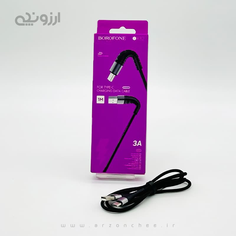 کابل شارژ UCB-C بروفون – مدل BX32 طول 1 متر