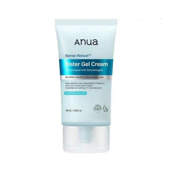 ژل کرم آبرسان و ترمیم کننده سد دفاعی ANUA BARRIER REBOOT WATER GEL CREAM 100 میلی‌لیتر