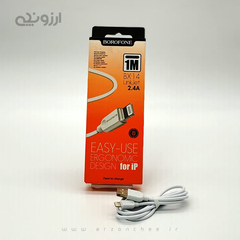 کابل شارژ لایتنینگ بروفون – مدل BX14 طول 1 متر