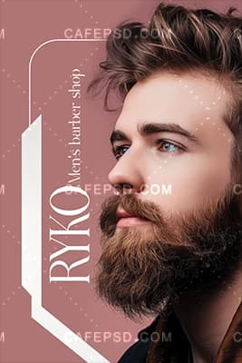 کارت ویزیت آرایشگاه آقایان لاکچری — تصویر ۲