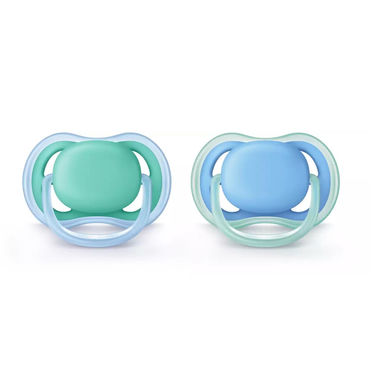 پستانک ارتودنسی ۶ تا ۱۸ ماه دوتایی فیلیپس اونت PHILIPS AVENT سری UltraAir مدل SCF244/22