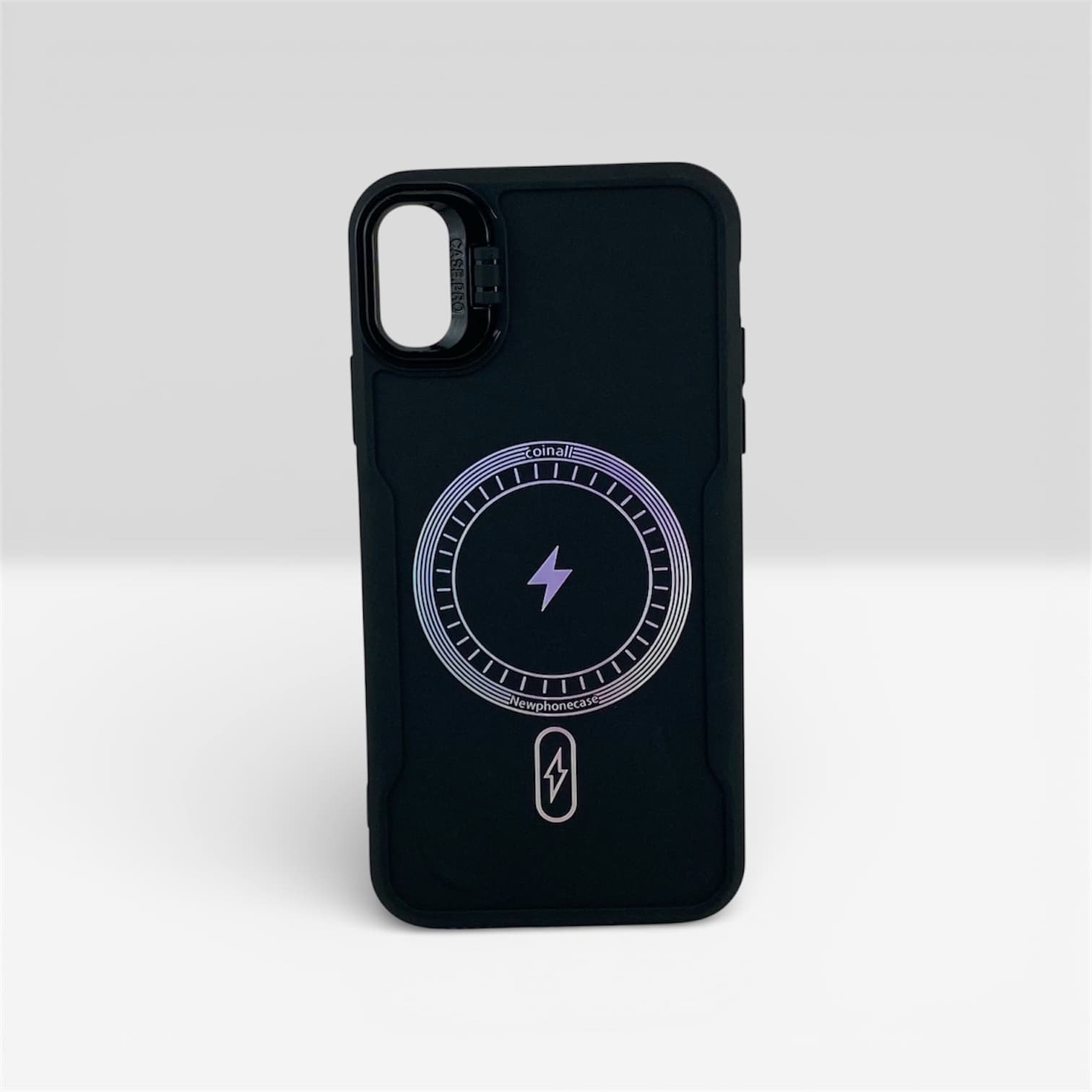 قاب گوشی سیلیکونی اپل iPhone X/Xs مدل پنجره دار طرح مگ سیف | کد 2668